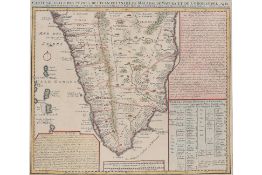 CARTE NOUVELLE DES TERRES DE CUCAN DE CANARA DE MALABAR ET DE COROMANDEL, 1705-1739