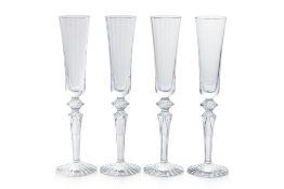 A SET OF FOUR BACCARAT 'MILLES NUITS' CHAMPAGNE FLUTES