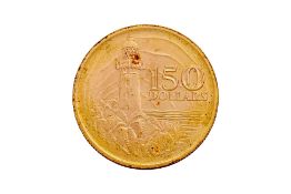 SINGAPORE '150TH ANNIVERSARY OF FOUNDING OF SINGAPORE' $150 COIN, 1819-1969