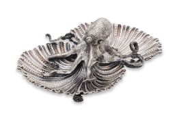 A BUCCELLATI 'MARINA OCTOPUS AND SHELLS' SILVER CENTREPIECE