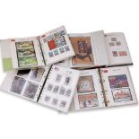 A QUANTITY OF STAMPS IN FIVE ALBUMS