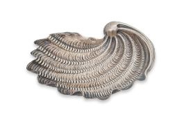 A BUCCELLATI 'TRIDACNA' SILVER SHELL-FORM DISH