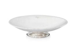 AN ITALIAN SILVER PEDESTAL BOWL