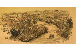 LIM TZE PENG (SINGAPOREAN, 1921-2025) - MAJESTIC VIEW OF SINGAPORE RIVER