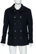 PRINGLE OF SCOTLAND - A WOOL PEACOAT