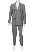 YVES SAINT LAURENT - A CHECK SUIT (2 PCE)