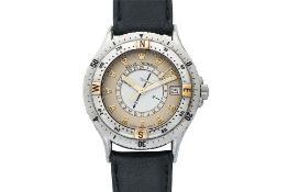 REVUE THOMMEN - A 'SEAMARK' STAINLESS STEEL NAVIGATOR'S WRISTWATCH [WITH BOX]