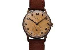 ZENITH - A WW2-ERA MANUAL WINDING 'SPORTO' WRISTWATCH