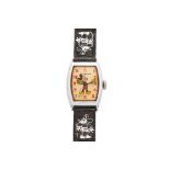 INGERSOLL — A MICKEY MOUSE CHARACTER WRISTWATCH (WALT DISNEY PRODUCTIONS)