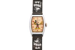 INGERSOLL — A MICKEY MOUSE CHARACTER WRISTWATCH (WALT DISNEY PRODUCTIONS)