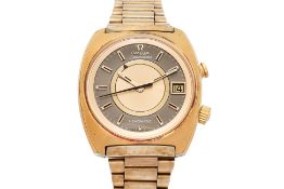 OMEGA – A GOLD-PLATED 'MEMOMATIC' ALARM WRISTWATCH
