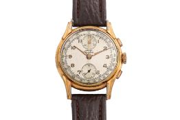 FORTIS - A GOLD PLATED CHRONOGRAPH WRISTWATCH