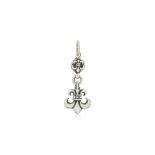 CHROME HEARTS - A STERLING SILVER 'FLEUR DE LIS' PENDANT