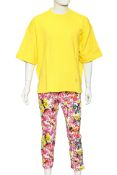 JIL SANDER & JIL SANDER + - A VIBRANT SWEATER AND TROUSERS ENSEMBLE