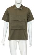 ALYX - A KHAKI SHORT SLEEVED SHIRT WITH OVERSIZED FRONT POCKET