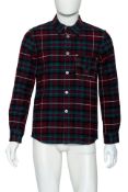 JUNYA WATANABE COMME DES GARÇONS MAN - A 2014 PLAID WOOL-BLEND SHIRT