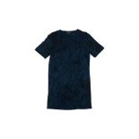 BALMAIN - A BLUE FLORAL PRINT COTTON T-SHIRT