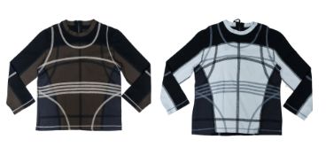 CRAIG GREEN - TWO GEOMETRIC PRINT SWEATERS