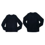ANN DEMEULEMEESTER - TWO BLACK SWEATSHIRTS