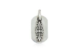 CHROME HEARTS - A STERLING SILVER TAG PENDANT