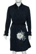 YOHJI YAMAMOTO - A 'QUEEN OF THE NIGHT FLOWER' PRINTED OVERCOAT