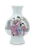 A FAMILLE ROSE VASE