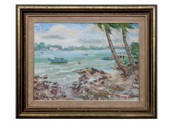 HO KAH LEONG (SINGAPOREAN, B.1937) - 'PALAU UBIN SEASIDE'