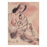 PHAM LUC (VIETNAMESE, B.1943) - MOTHER AND CHILD