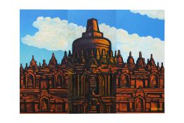 JOHN VAN DER STERREN (DUTCH, B.1938) - BOROBUDUR (3)