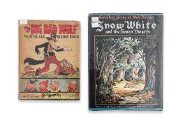 TWO FIRST EDITION WALT DISNEY BOOKS - 'SNOW WHITE AND THE SEVEN DWARVES' & 'THE BIG BAD WOLF'