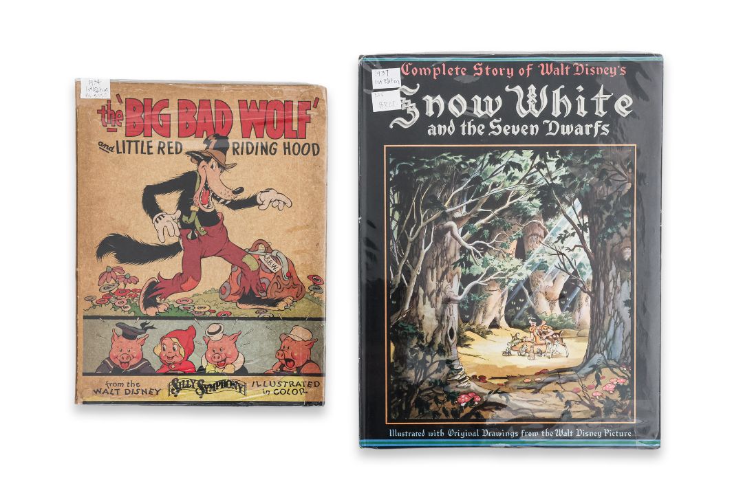 TWO FIRST EDITION WALT DISNEY BOOKS - 'SNOW WHITE AND THE SEVEN DWARVES' & 'THE BIG BAD WOLF' - Image 1 of 3