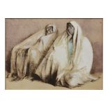 FRANCSCO ZUNIGA (MEXICAN 1912-1998) -'DOS MUJUERES CON REBOZOS, SENTADOS'