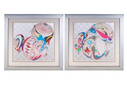 TAKASHI MURAKAMI (JAPANESE, B. 1962) - 'MELTING DOB D' & 'MELTING DOB E' (2)