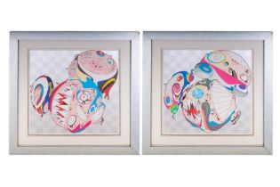 TAKASHI MURAKAMI (JAPANESE, B. 1962) - 'MELTING DOB D' & 'MELTING DOB E' (2)
