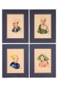 YATANABON MAUNG SU (BURMESE, 1903-1965) - FOUR PORTRAITS (4)