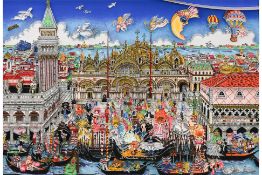 CHARLES FAZZINO (AMERICAN, 1955-2011) - 'CARNEVALE VENEZIANO’