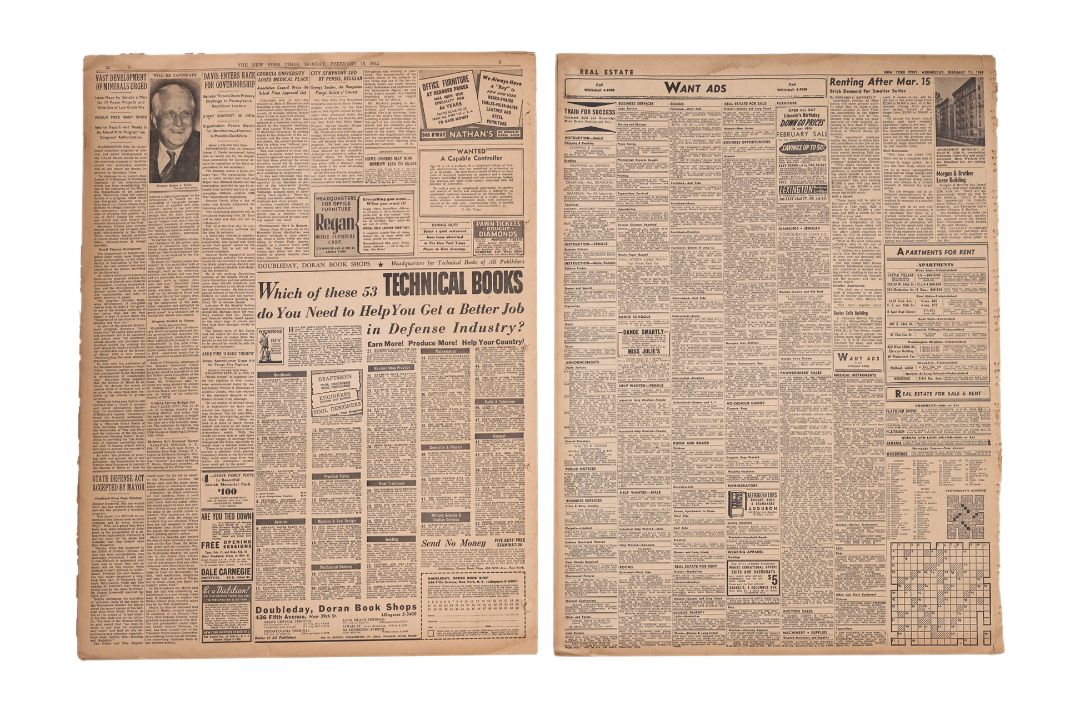 TWO WWII NEWSPAPERS FROM THE ATTACK AND FALL OF SINGAPORE - Image 2 of 3