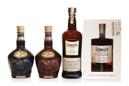 ROYAL SALUTE & DEWAR'S, FOUR SCOTCH WHISKYS (4)