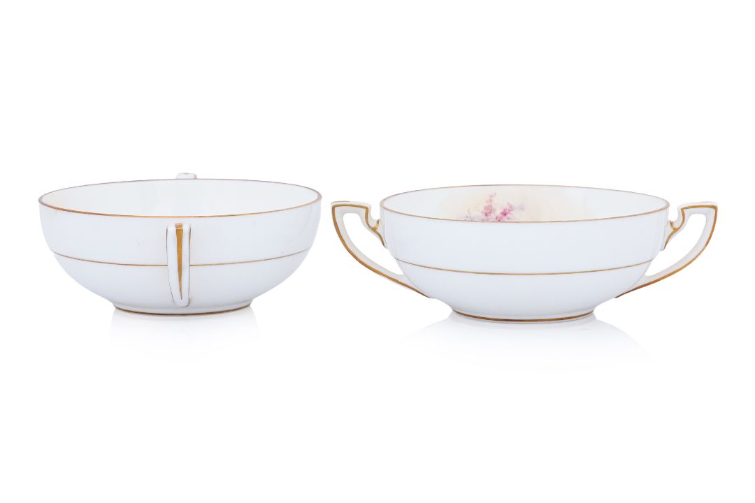 A SET OF SIX ROYAL WORCESTER 'GAME BIRDS' PORCELAIN SOUP COUPES AND SAUCERS (6) - Image 6 of 6
