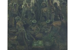 UNATTRIBUTED, INDONESIAN SCHOOL (XX) - MARKET SCENE