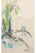 CHARLOTTE HACKIN (AMERICAN, XX/XXI) - BRIDGE WITH BAMBOO