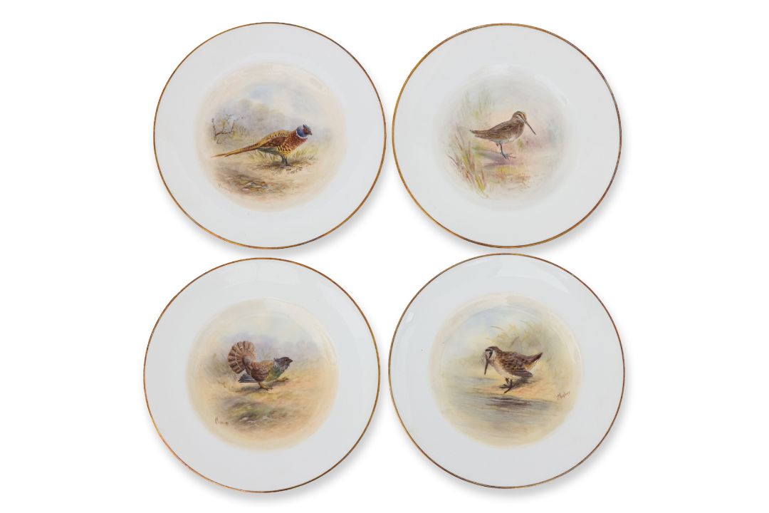 A SET OF ELEVEN ROYAL WORCESTER 'GAME BIRDS' PORCELAIN SIDE PLATES (11) - Image 5 of 5