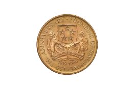 SINGAPORE '150TH ANNIVERSARY OF FOUNDING OF SINGAPORE' $150 COIN, 1819-1969