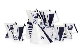 A KATO KOGEI 'STUDIO 99 DELTA' PORCELAIN TEA SET
