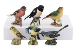 A GROUP OF SIX BESWICK PORCELAIN MODELS OF BIRDS