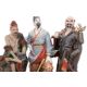 A GROUP OF THREE POLYCHROME PORCELAIN FIGURES - Image 2 of 5
