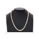 A GRADUATED AKOYA CULTURED PEARL NECKLACE WITH A DIAMOND CLASP - Image 2 of 3