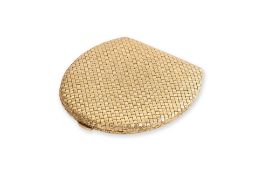AN ITALIAN YELLOW GOLD COMPACT