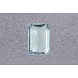 A LARGE UNMOUNTED AQUAMARINE