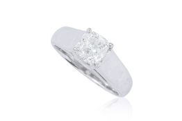 A DIAMOND SOLITAIRE RING
